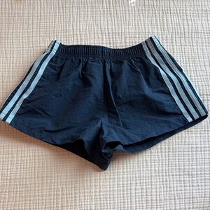 Navy Blue Side Striped Shorts